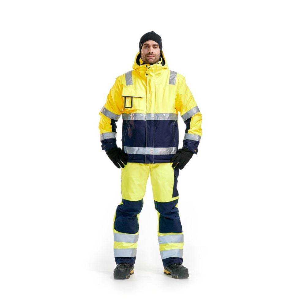 Blaklader - Veste haute visibilité hiver Blaklader Stretch Jaune / Marine L - Image 5