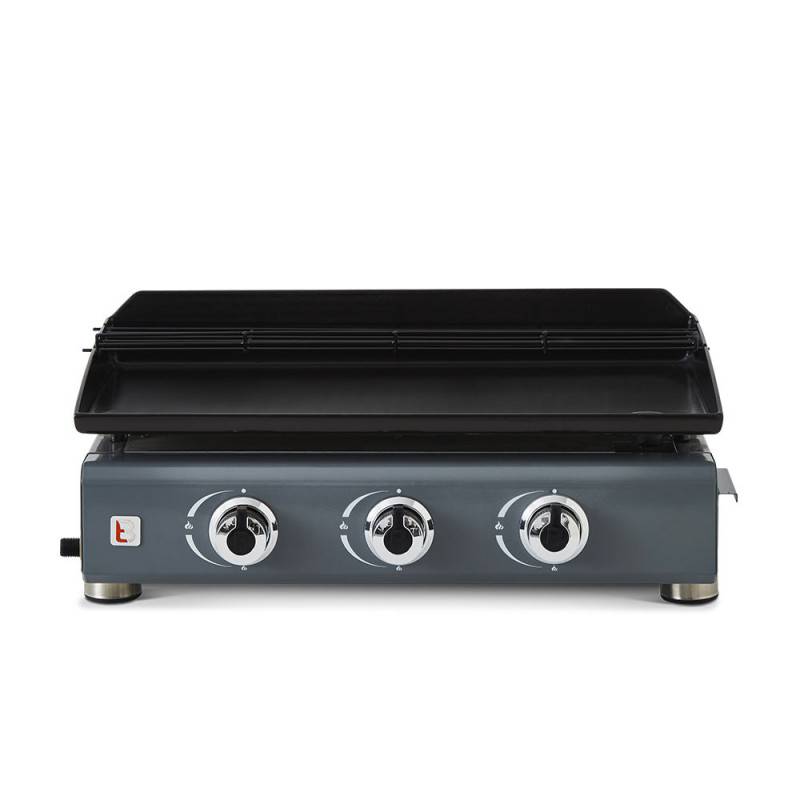 Brasero - Plancha gaz Silvia IIG 3 feux Gun Metal – BRASERO BY FAVEX – 7,5 kW – 10 convives – Housse incluse - Image 5