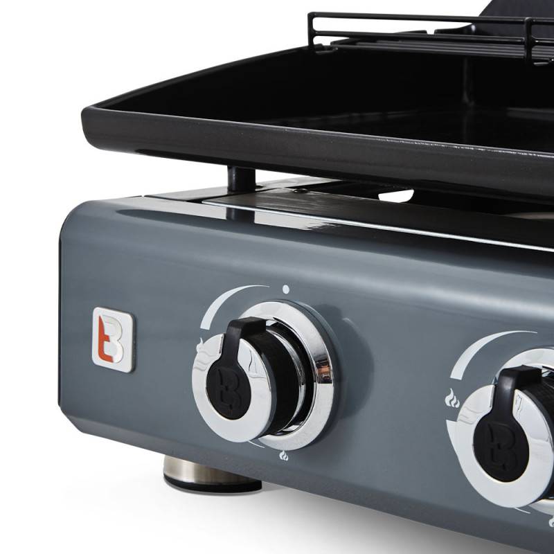 Brasero - Plancha gaz Silvia IIG 3 feux Gun Metal – BRASERO BY FAVEX – 7,5 kW – 10 convives – Housse incluse - Image 8