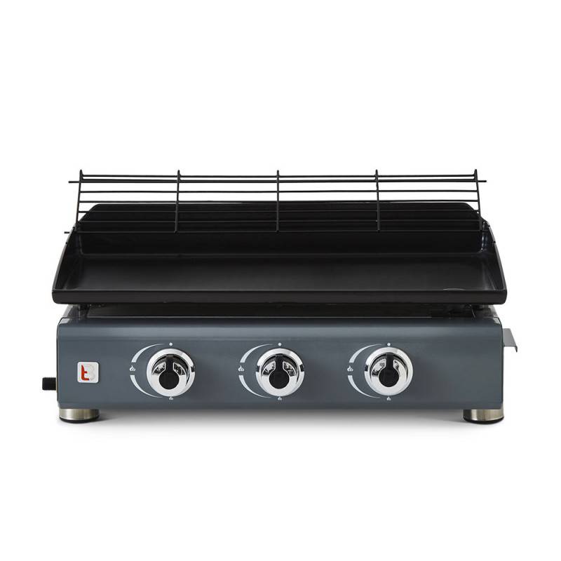 Brasero - Plancha gaz Silvia IIG 3 feux Gun Metal – BRASERO BY FAVEX – 7,5 kW – 10 convives – Housse incluse - Image 4