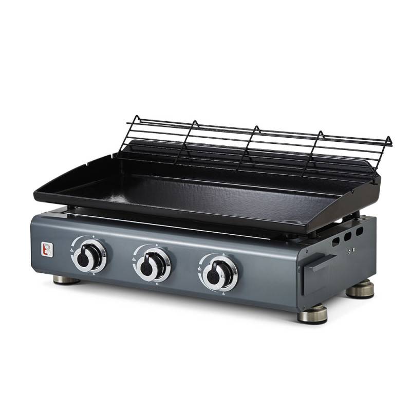 Brasero - Plancha gaz Silvia IIG 3 feux Gun Metal – BRASERO BY FAVEX – 7,5 kW – 10 convives – Housse incluse - Image 3