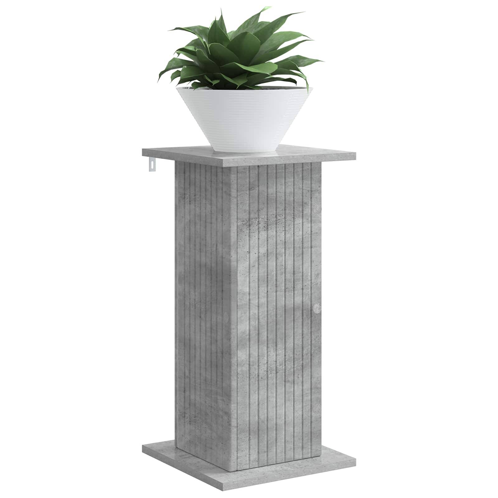 Vidaxl - Support de Plante 2 pcs Gris béton 30,5 x 30 x 60,5 cm vidaXL 899787 - Image 4