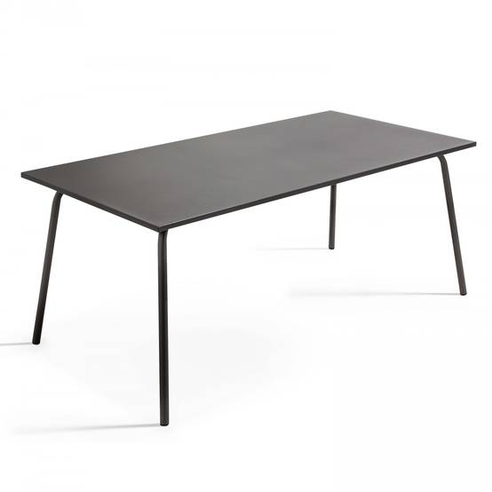 Oviala - Ensemble table de jardin et 8 chaises en métal gris et vert cactus Palavas - Oviala - Image 5