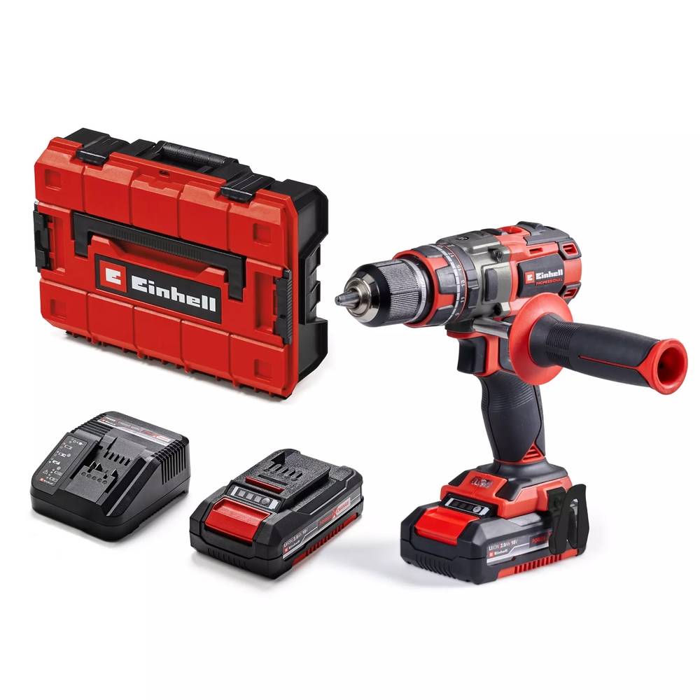 Einhell - Perceuse-visseuse percussion TP-CD 18/80 Li-i BL (2x2,0 Ah) - 18V - brushless - 80Nm - 2 vitesses Einhell - Image 1