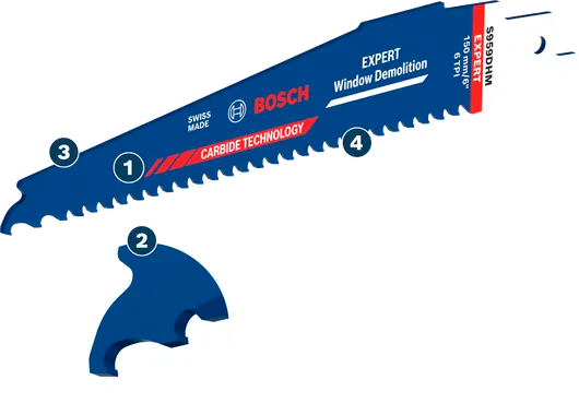Lame EXPERT Window Demolition S959DHM - Pour scies sabres - BOSCH - 2608902328 - Image 5