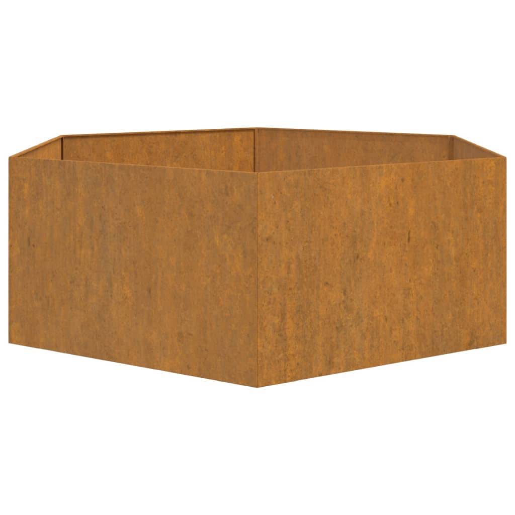 Jardinière - Bac à fleurs - Pot de fleurs Rouillé 138x120x45 cm acier corten Couleur évolue - Image 6