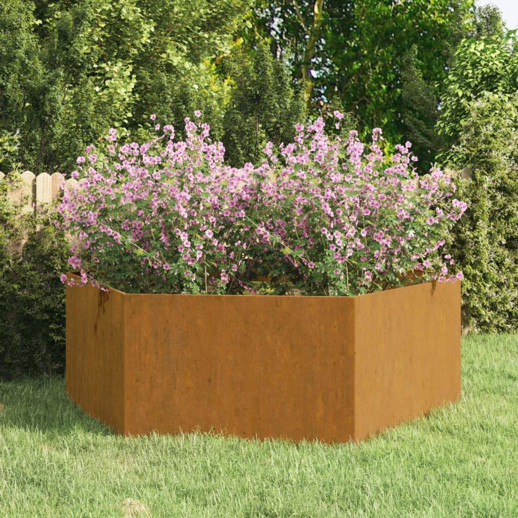Jardinière - Bac à fleurs - Pot de fleurs Rouillé 138x120x45 cm acier corten Couleur évolue - Image 2
