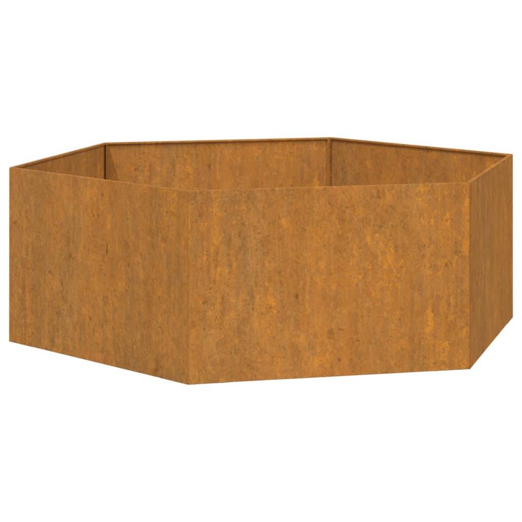 Jardinière - Bac à fleurs - Pot de fleurs Rouillé 138x120x45 cm acier corten Couleur évolue - Image 1