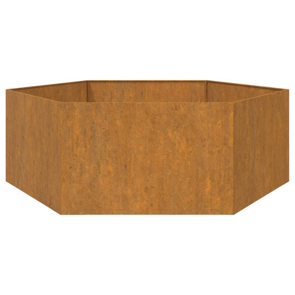 Jardinière - Bac à fleurs - Pot de fleurs Rouillé 138x120x45 cm acier corten Couleur évolue - Image 5