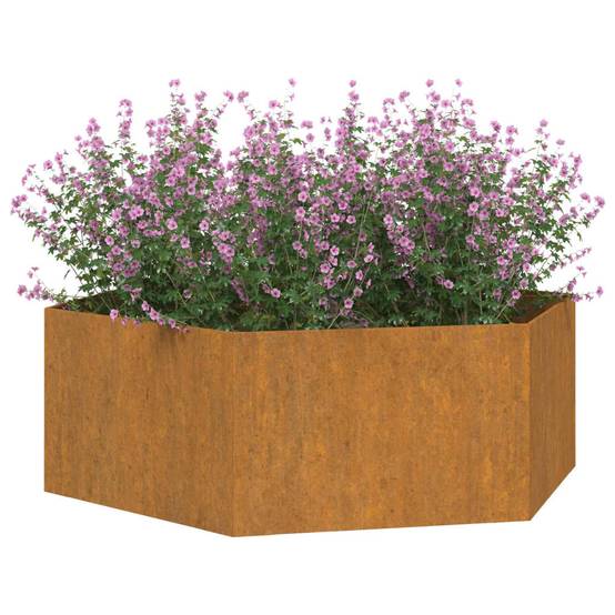Jardinière - Bac à fleurs - Pot de fleurs Rouillé 138x120x45 cm acier corten Couleur évolue - Image 3