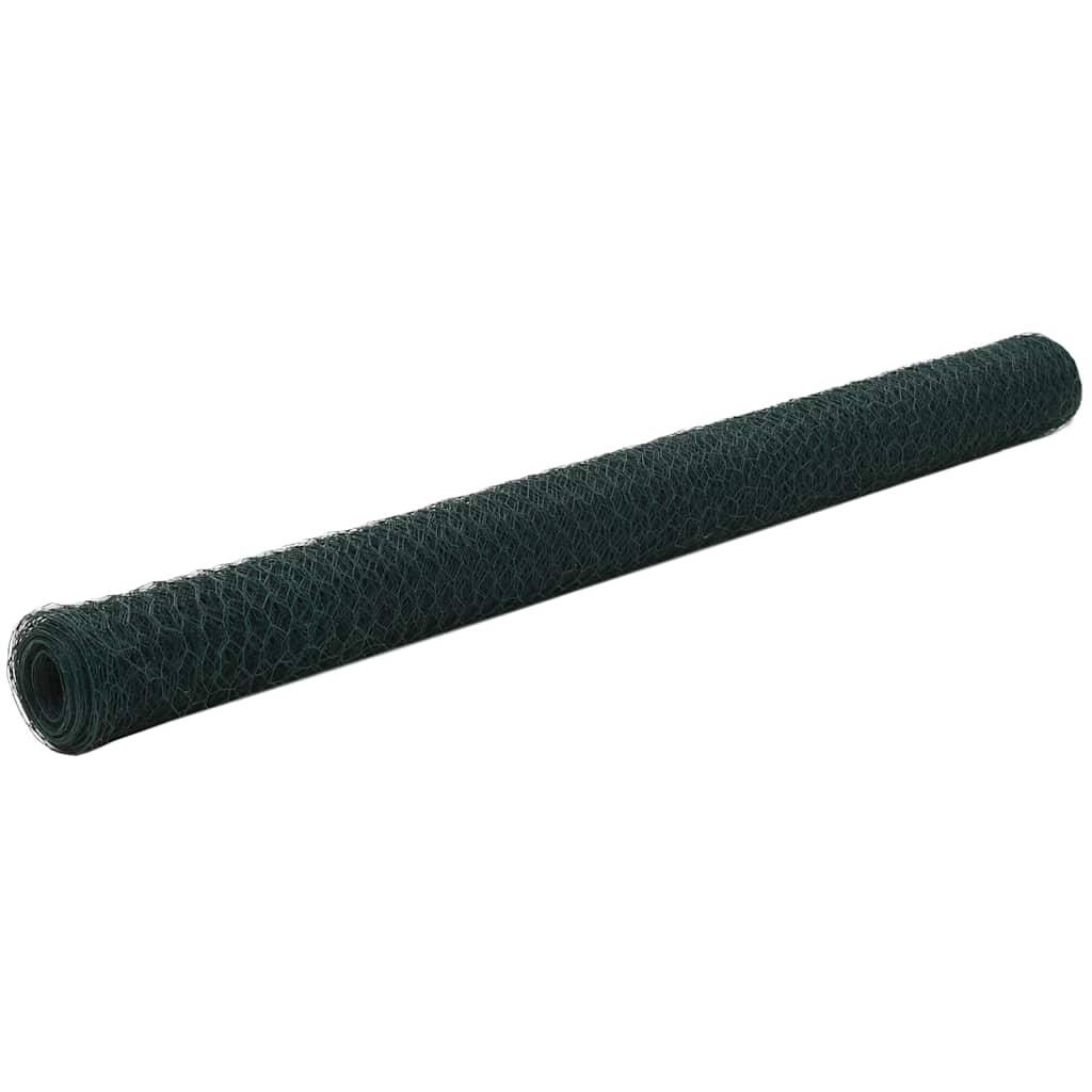 ComfortXL - Grillage Fin Acier PVC Enclos Jardin Volière Maille 13mm 25x1,5m Vert - ComfortXL Outdoor Living - Image 1