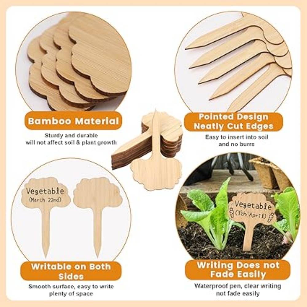DtopbuyAge - 30 Pièces Étiquettes Jardin Extérieur Pour Plantes Fleurs Légumes DtopbuyAge - Image 3