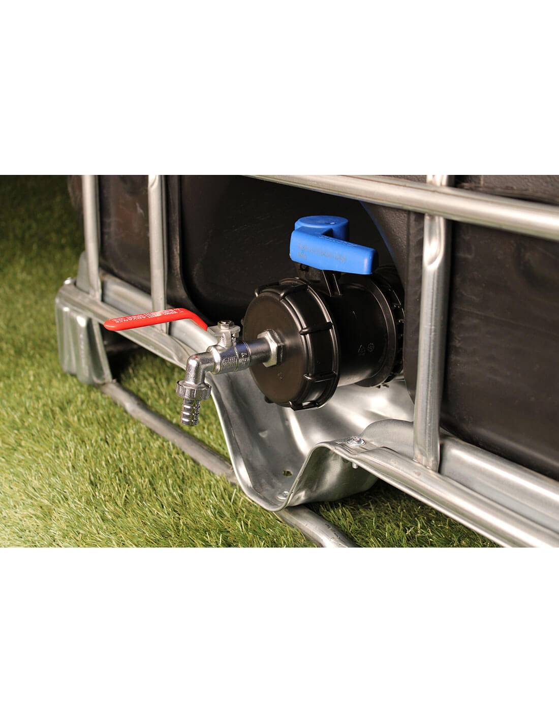 Raccord cuve eau S100X8 - Robinet laiton chromé 15 mm - Image 2