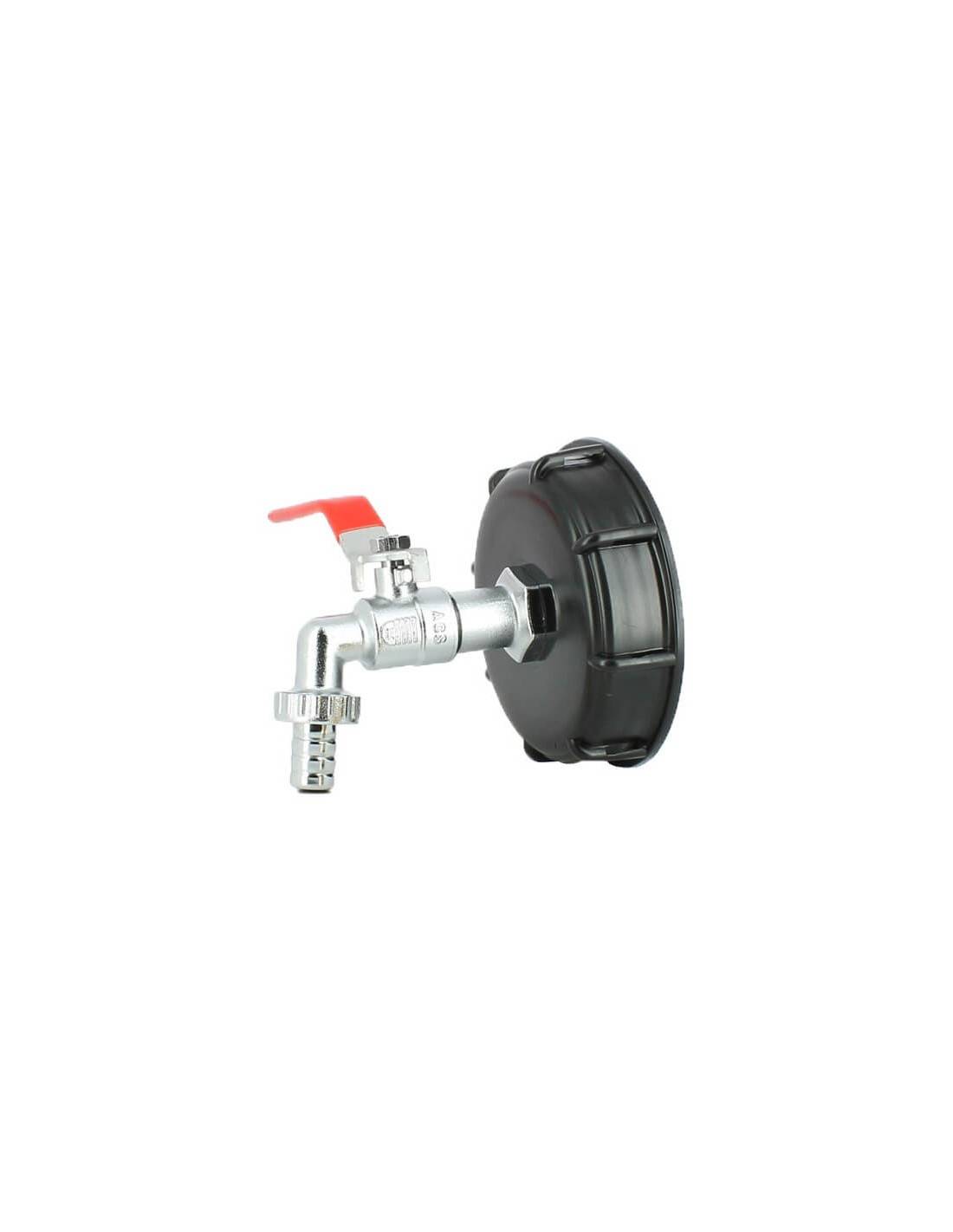 Raccord cuve eau S100X8 - Robinet laiton chromé 15 mm - Image 5