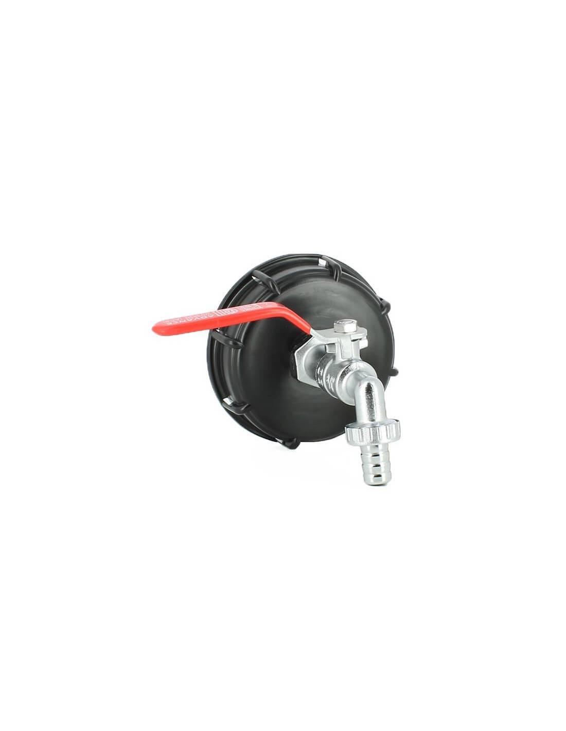 Raccord cuve eau S100X8 - Robinet laiton chromé 15 mm - Image 1