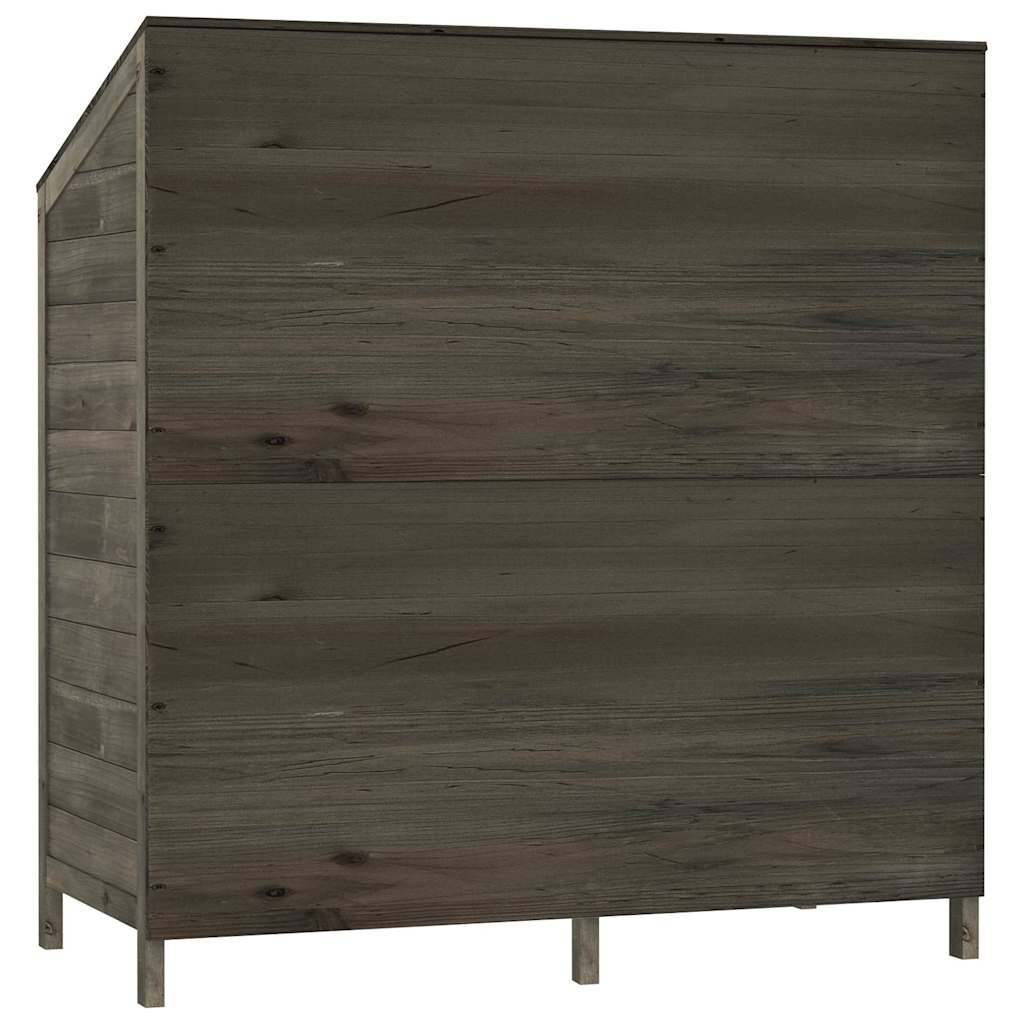 PANGIVO - Remise de jardin en bois de sapin massif - Anthracite 102x52x112 cm - Surface au sol 0,53m² - PANGIVO - Image 5