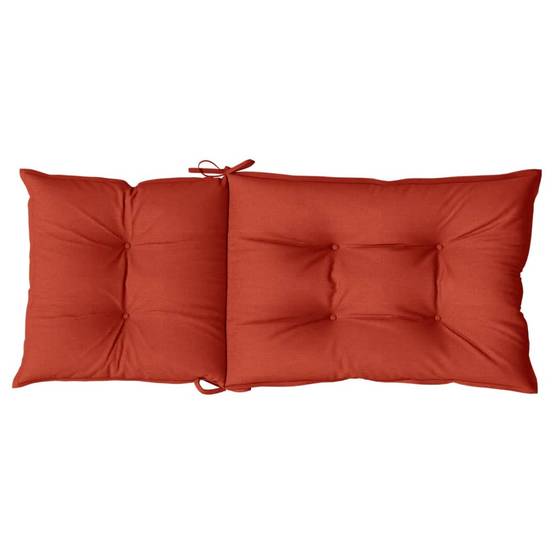 PANGIVO - Coussins de chaise dossier haut polyester rouge mélangé 120 x 50 x 7 cm - PANGIVO - Image 7