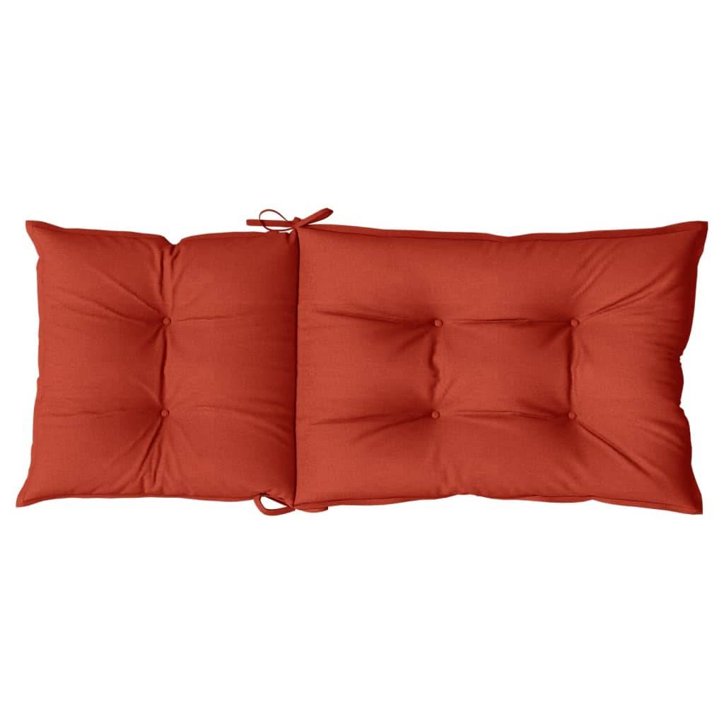 PANGIVO - Coussins de chaise dossier haut polyester rouge mélangé 120 x 50 x 7 cm - PANGIVO - Image 7