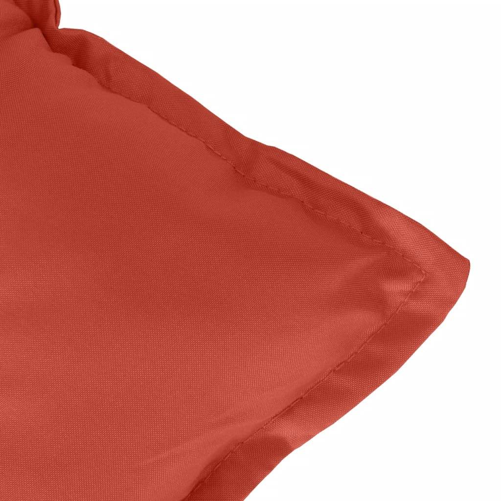 PANGIVO - Coussins de chaise dossier haut polyester rouge mélangé 120 x 50 x 7 cm - PANGIVO - Image 9