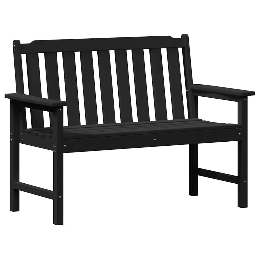 Maison Chic - Banc de jardin - Banquette avec coussin Noir 120 x 59 x 88cm Plastique - Image 1