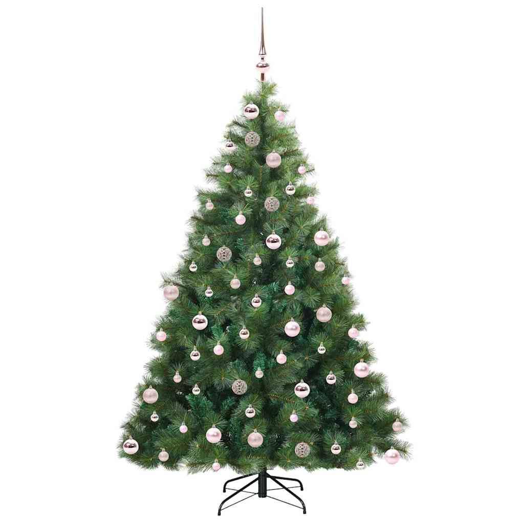 Sapin de Noël | Arbre de Noël artificiel avec 300 LED Vert 180 cm PE et PVC Maison Chic - Image 4