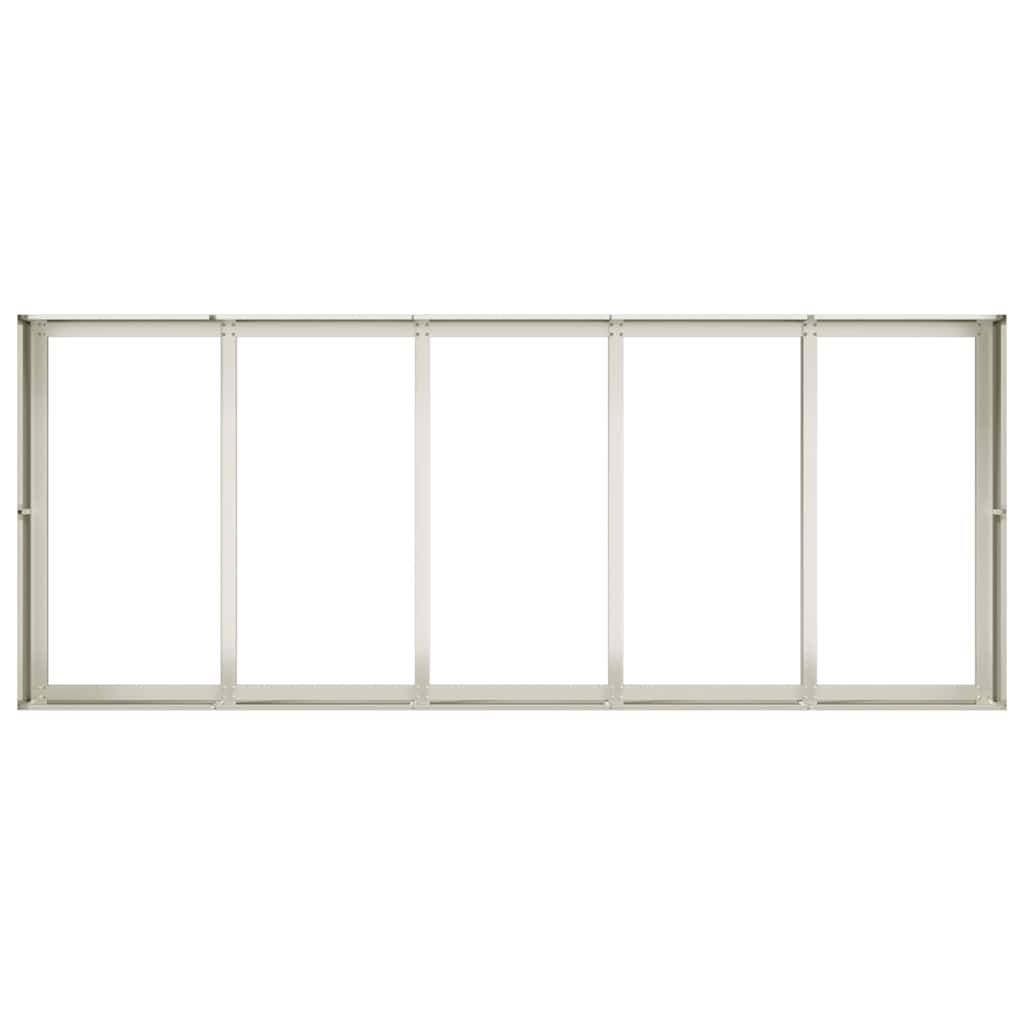 Potager surélevé Acier rectangulaire pour Jardin Terrasse Blanc 200x80x40 cm – ComfortXL Outdoor Living - Image 5