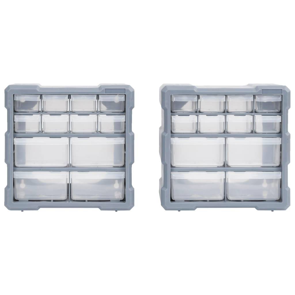 Helloshop26 - Organisateurs multi-tiroirs avec 12 tiroirs 2 pièces 26,5 cm - Image 2