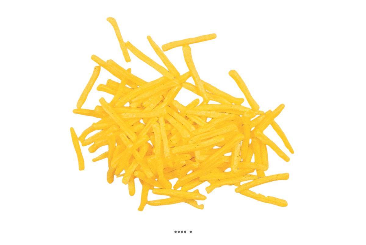 Artificielles - Frites artificielles en lot de 100 en Plastique soufflé L 60 mm - Image 2