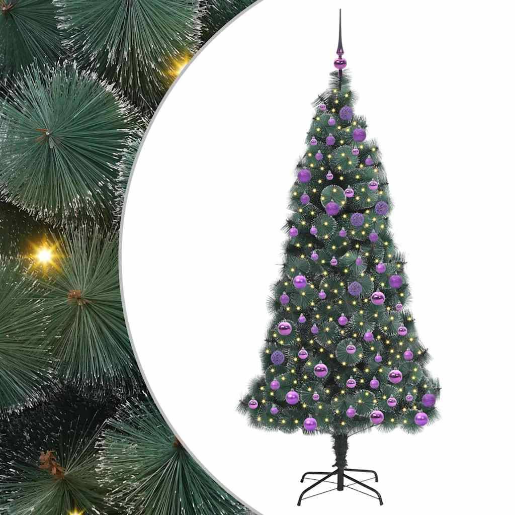 Sapin de Noël | Arbre de Noël artificiel pré-éclairé avec ensemble de boules Maison Chic - Image 1