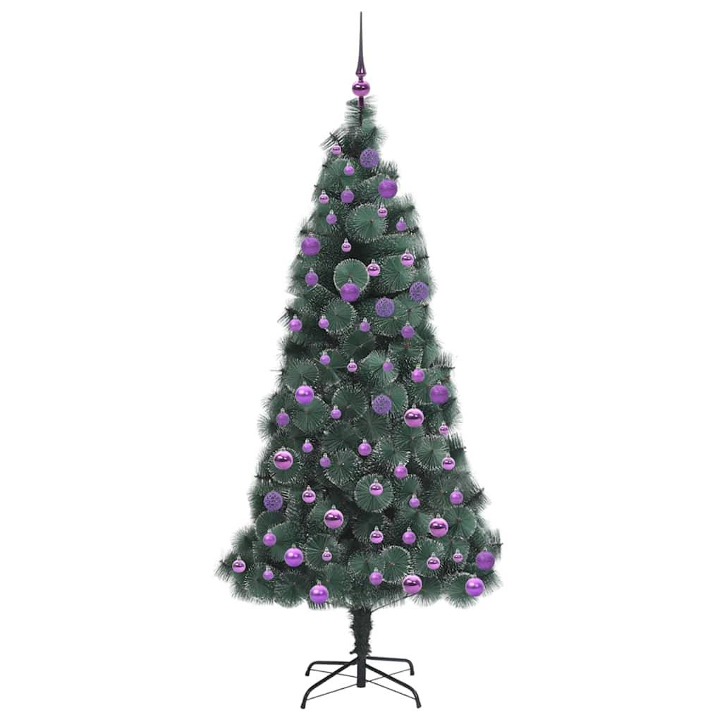 Sapin de Noël | Arbre de Noël artificiel pré-éclairé avec ensemble de boules Maison Chic - Image 4