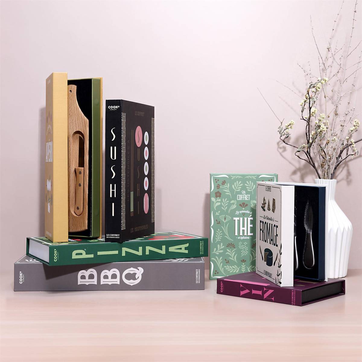 Cook Concept - Coffret Ustensiles Pizza "Livre" 32cm Vert - Image 5