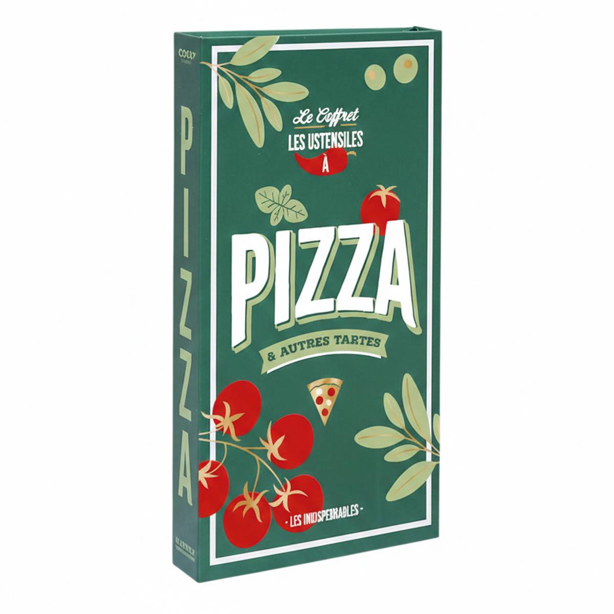 Cook Concept - Coffret Ustensiles Pizza "Livre" 32cm Vert - Image 1