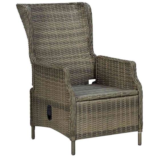 ComfortXL - Fauteuil de Jardin Inclinable en Résine Tressée avec Coussins Douillets pour Balcon Marron – ComfortXL Outdoor Living - Image 3