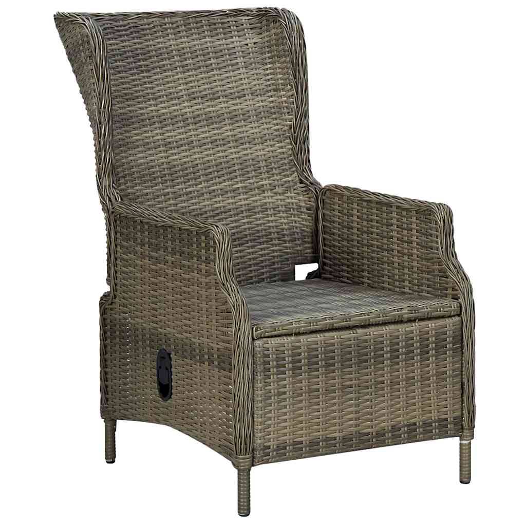 ComfortXL - Fauteuil de Jardin Inclinable en Résine Tressée avec Coussins Douillets pour Balcon Marron – ComfortXL Outdoor Living - Image 3