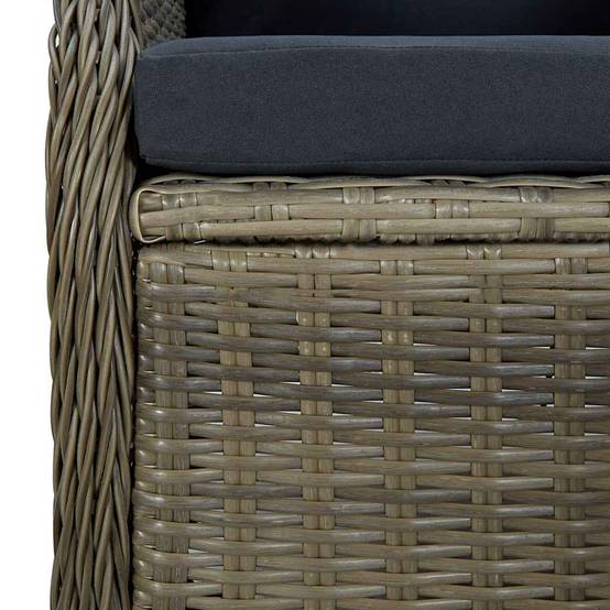 ComfortXL - Fauteuil de Jardin Inclinable en Résine Tressée avec Coussins Douillets pour Balcon Marron – ComfortXL Outdoor Living - Image 5