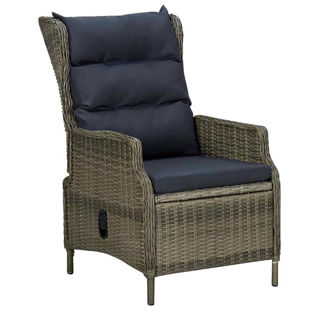 ComfortXL - Fauteuil de Jardin Inclinable en Résine Tressée avec Coussins Douillets pour Balcon Marron – ComfortXL Outdoor Living - Image 1