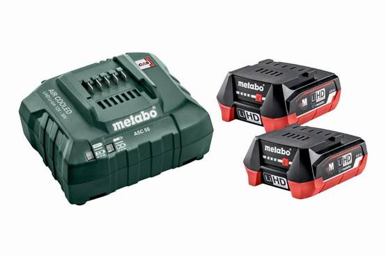 Metabo - Pack énergie 12V METABO - Pack 2 Batteries 12 Volts + chargeur 2 x 4,0Ah LiHD, ASC 55 - 685301000
