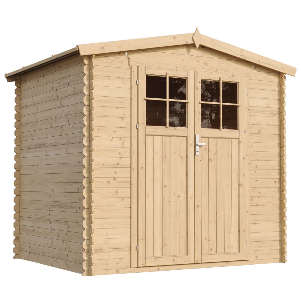 Timbela - Abri de jardin en bois I236xL226xH218 cm/ 4,33 m² porte verrouillable de haute qualité - 19 mm d’épaisseur - Timbela M369F - Image 2