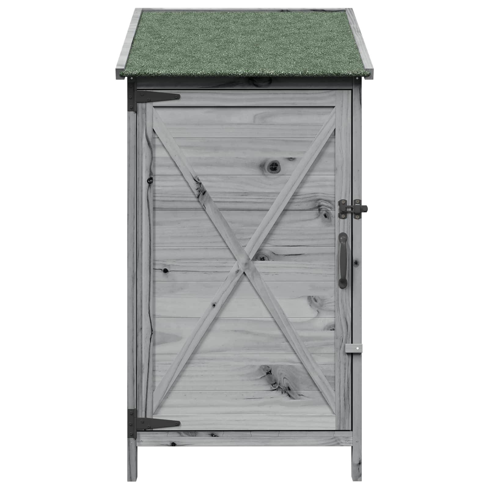 Vidaxl - Abri de jardin Gris 59,5 x 56 x 113,5 cm Bois d'ingénierie vidaXL 42033470 - Image 6