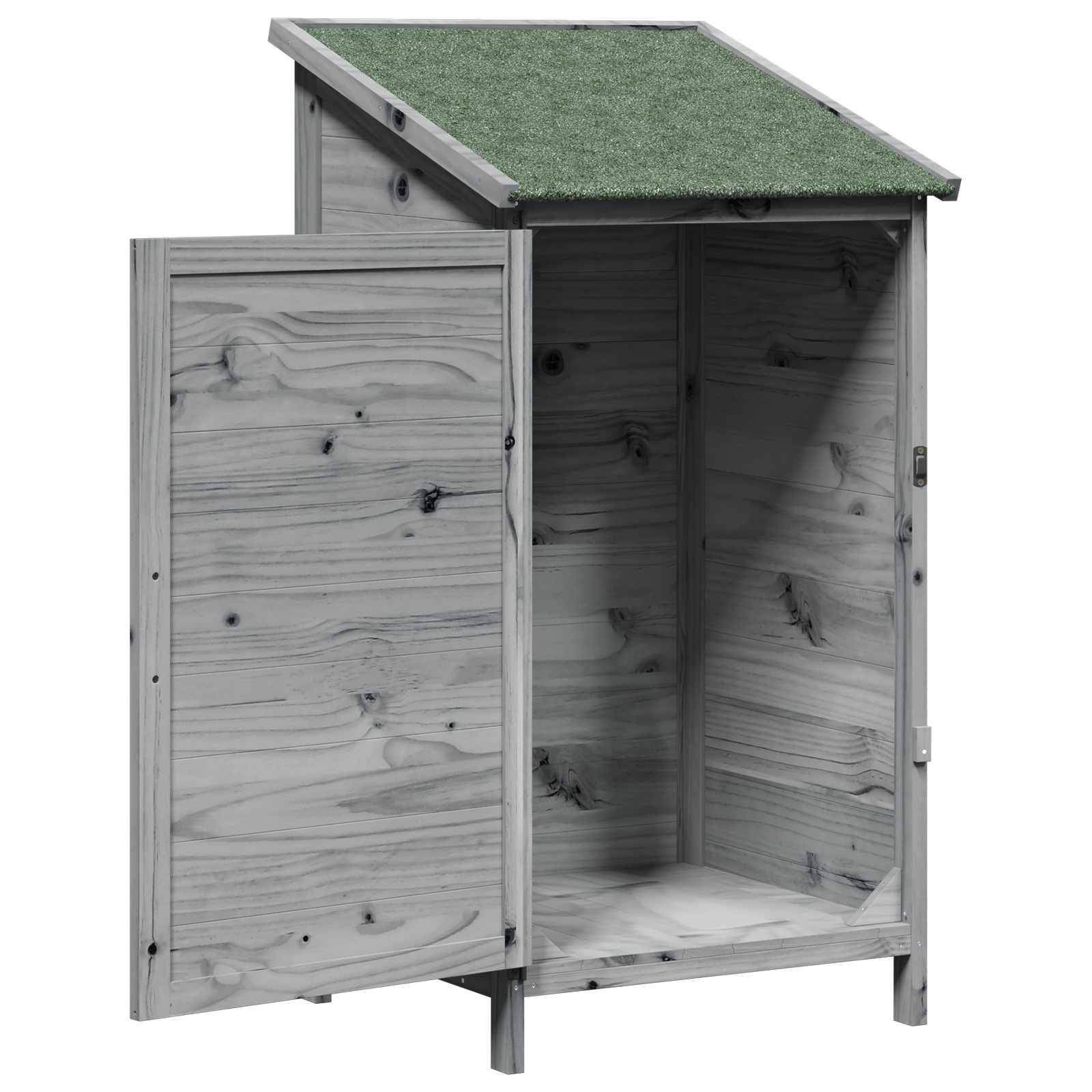 Vidaxl - Abri de jardin Gris 59,5 x 56 x 113,5 cm Bois d'ingénierie vidaXL 42033470 - Image 5