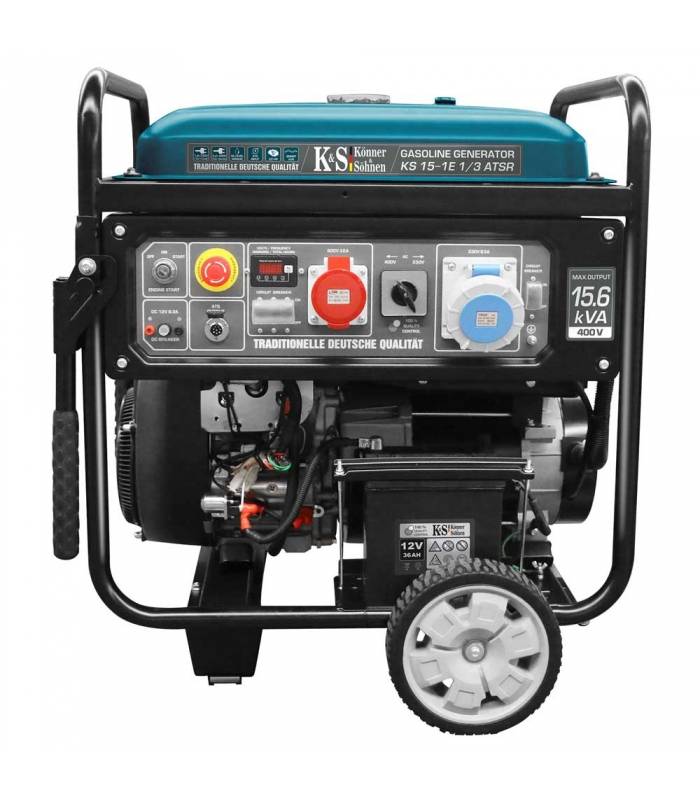 Générateur à essence 11,5 kW 230/400V avec démarrage électrique - Könner & Söhnen KS 15-1E 1/3 ATSR - Image 1