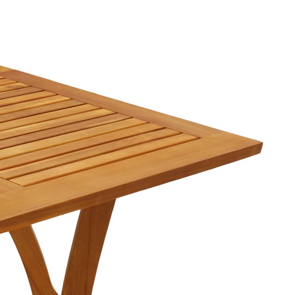 Table de jardin - Table Extérieure - Table De Patio 110x110x75 cm Bois d'acacia solide-JU13683 - Image 5