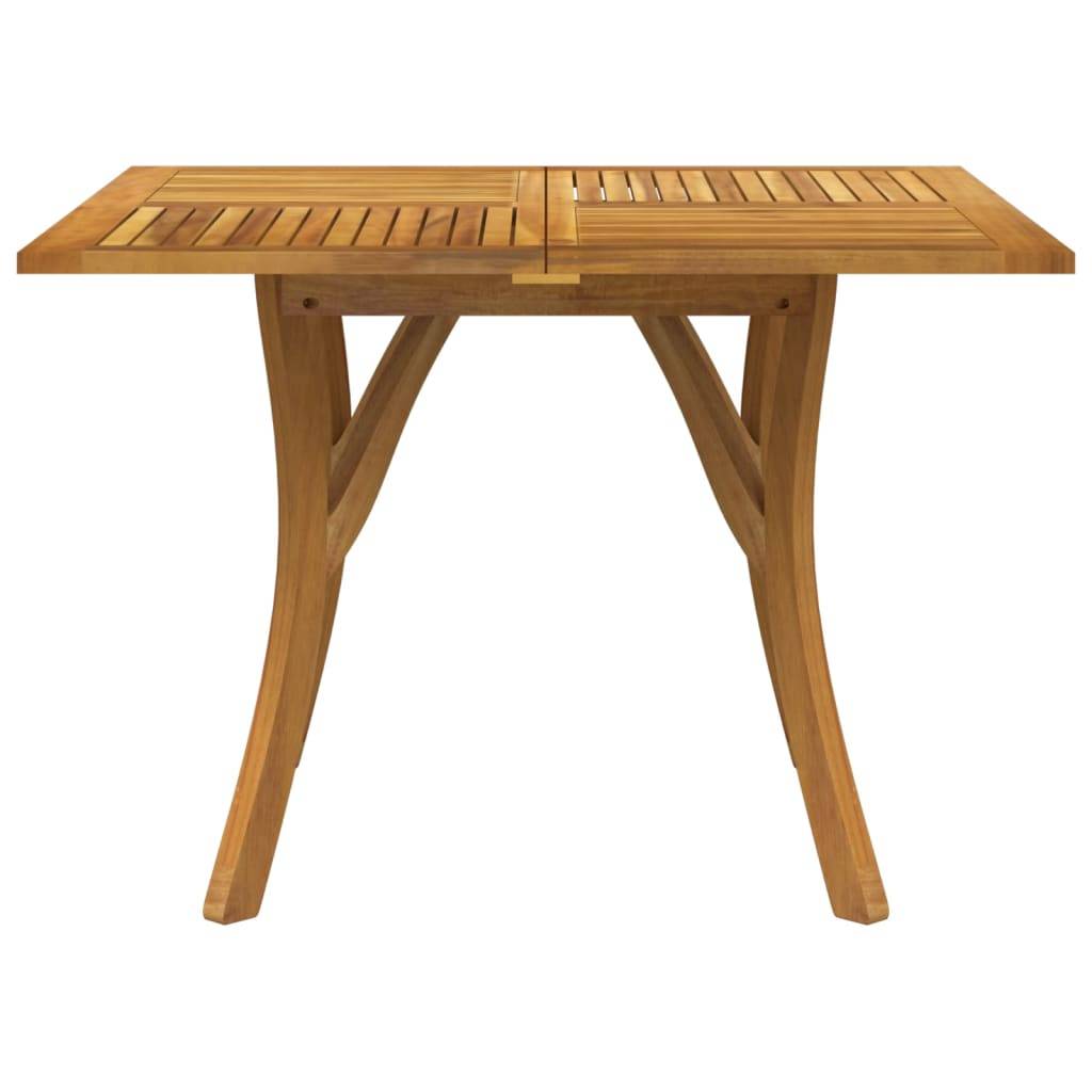Table de jardin - Table Extérieure - Table De Patio 110x110x75 cm Bois d'acacia solide-JU13683 - Image 3