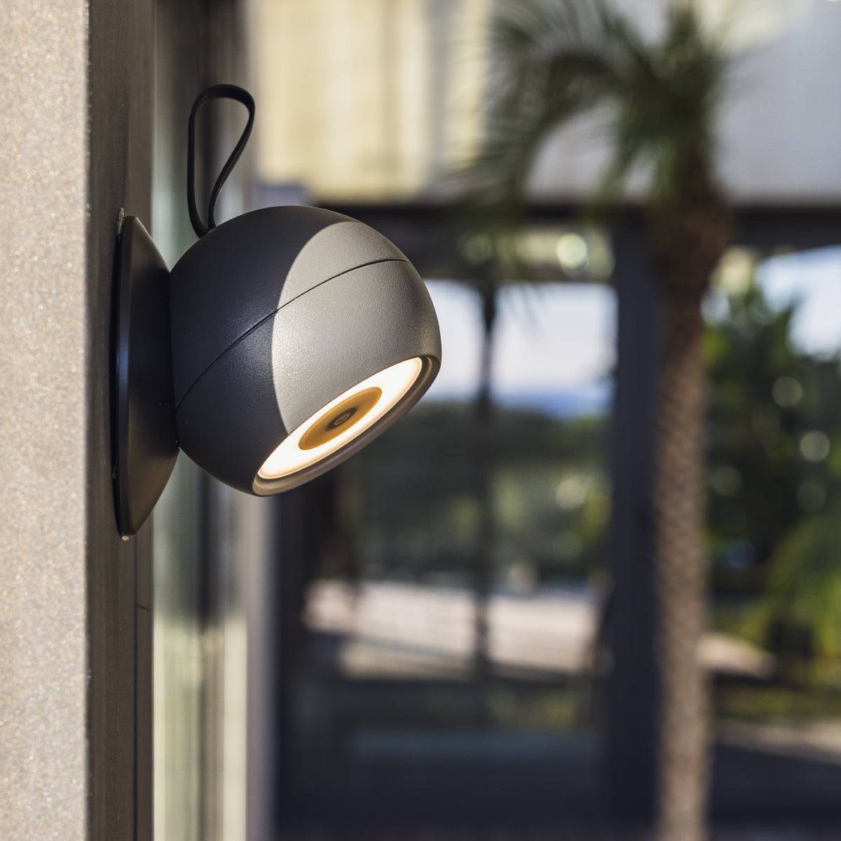 Lumisky - Lampe nomade ORBY Noir Aluminium H14.5 cm - Image 4