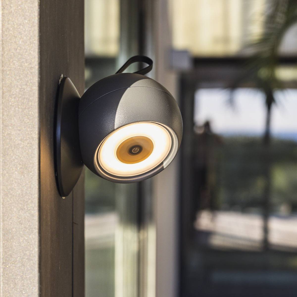 Lumisky - Lampe nomade ORBY Noir Aluminium H14.5 cm - Image 2
