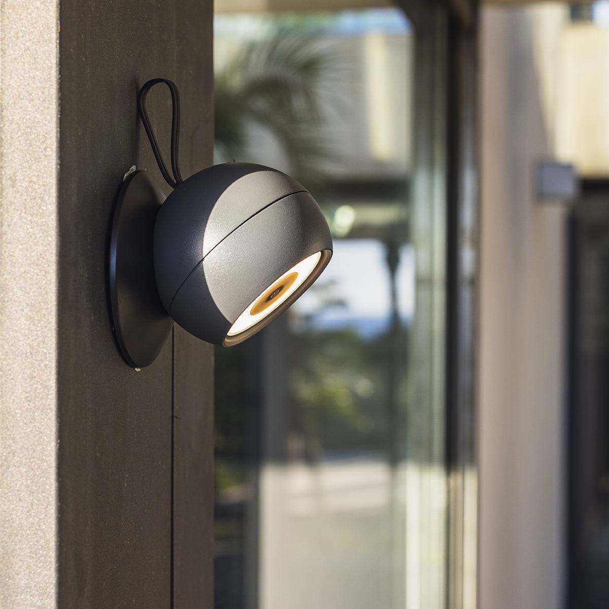 Lumisky - Lampe nomade ORBY Noir Aluminium H14.5 cm - Image 3