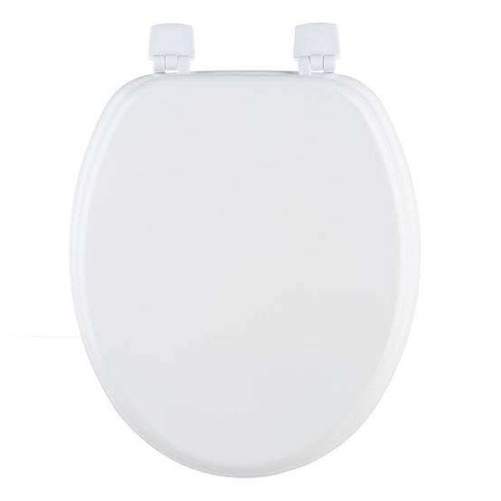 Abattant WC en Bois "Bathroom" 43cm Blanc - Image 1