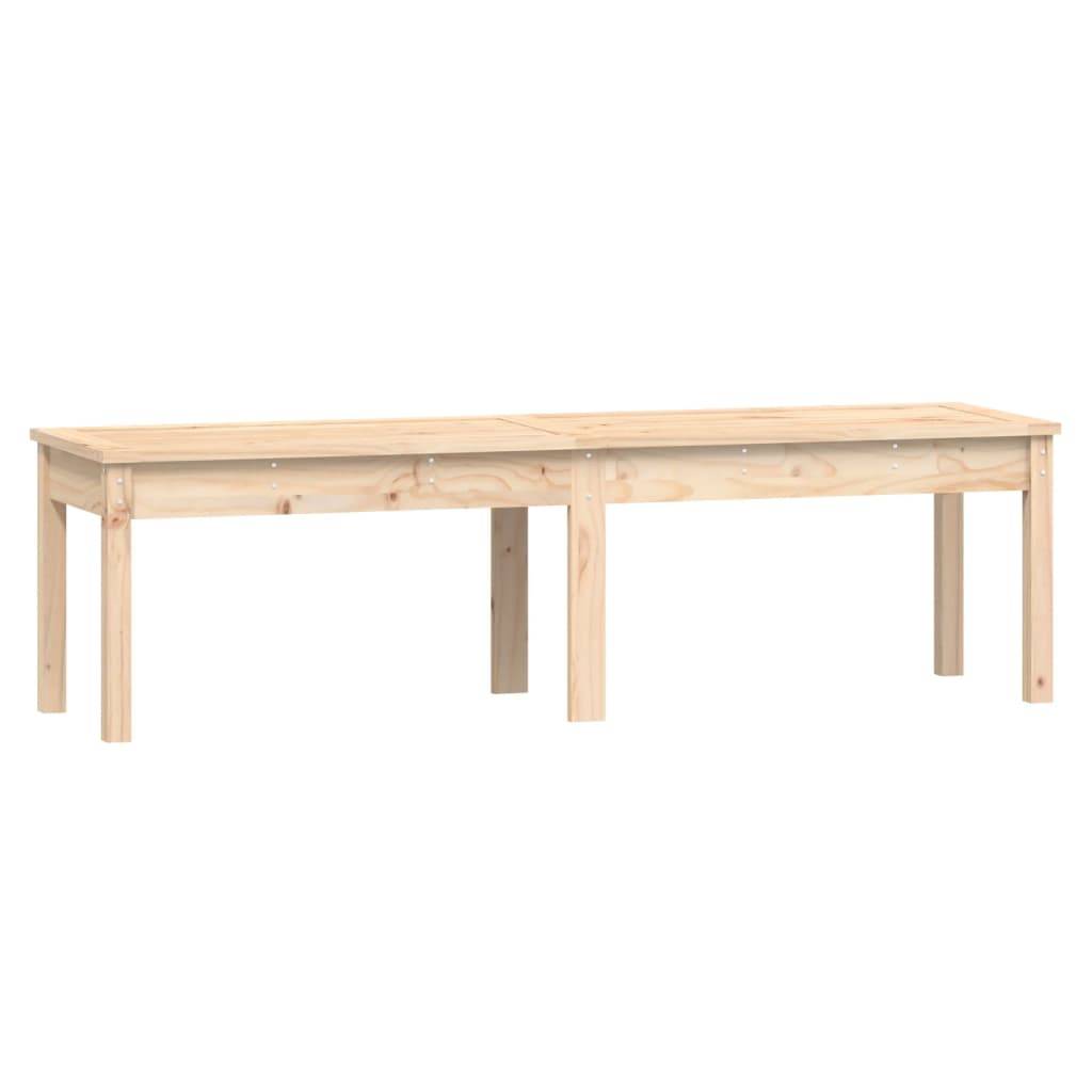 Helloshop26 - Banc de jardin meuble de patio d'extérieur terrasse à 2 places 159,5 x 44 x 45 cm bois massif de pin - Image 1
