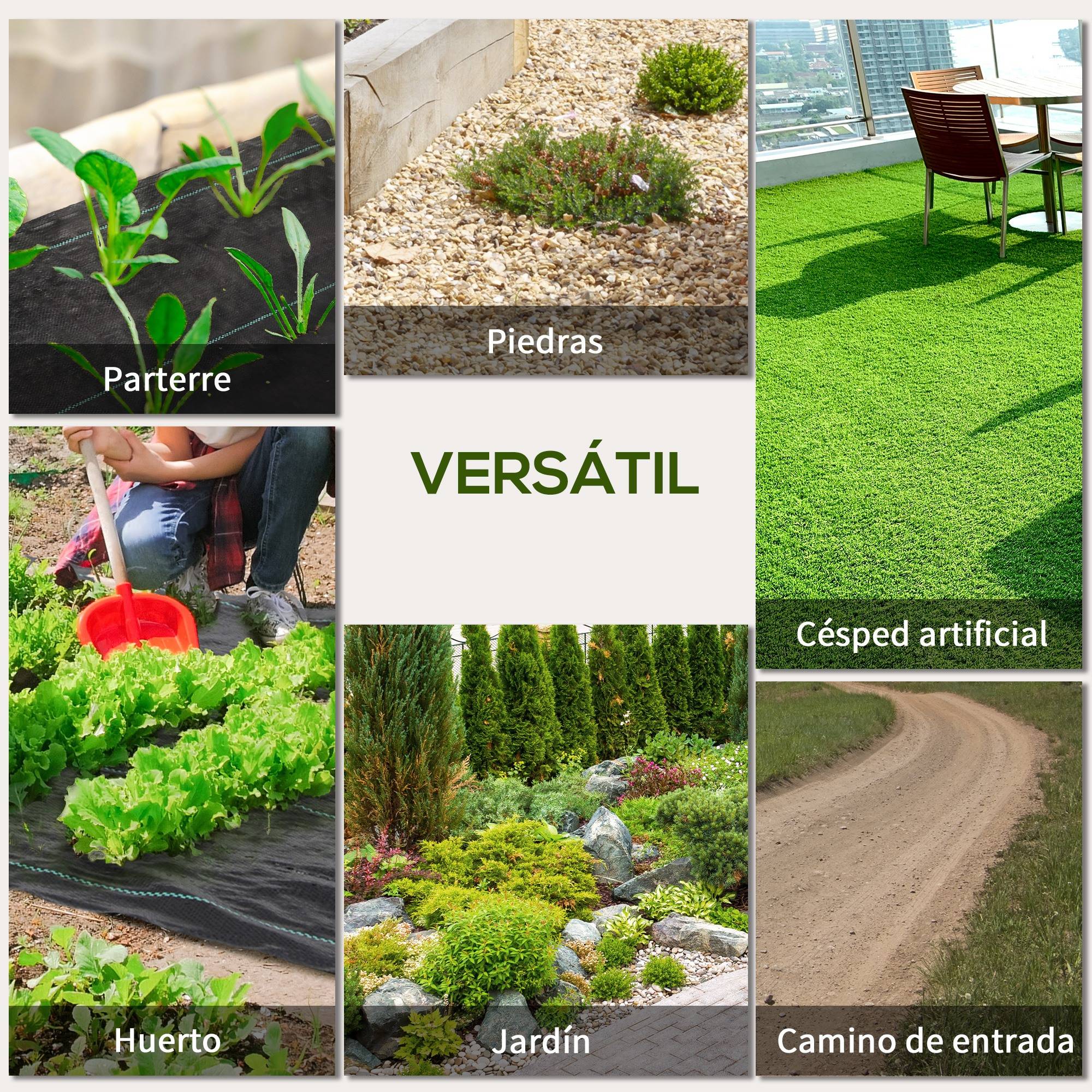 ComfortXL - Toile anti-mauvaises herbes polypropylène 2 x 25 m noire 60 g/m² jardin et allées - ComfortXL Outdoor Living - Image 9
