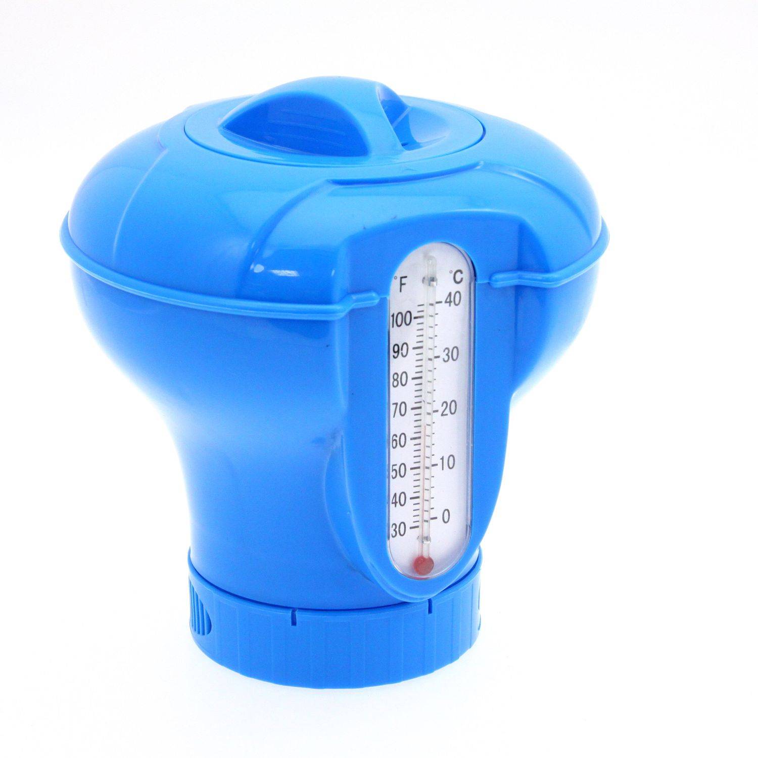 Intex - Diffuseur flottant de chlore avec thermomètre - Bleu - Intex